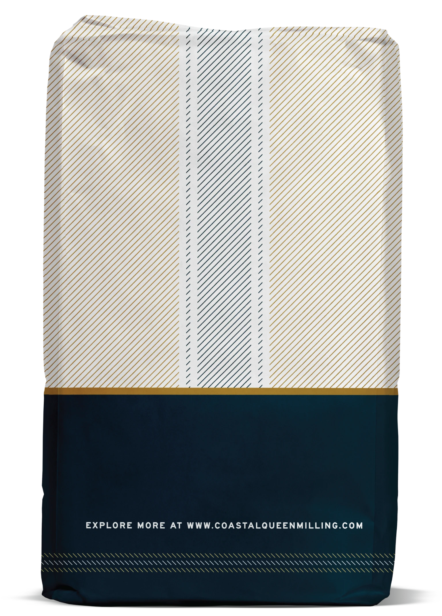 Coastal Queen flour bag back view