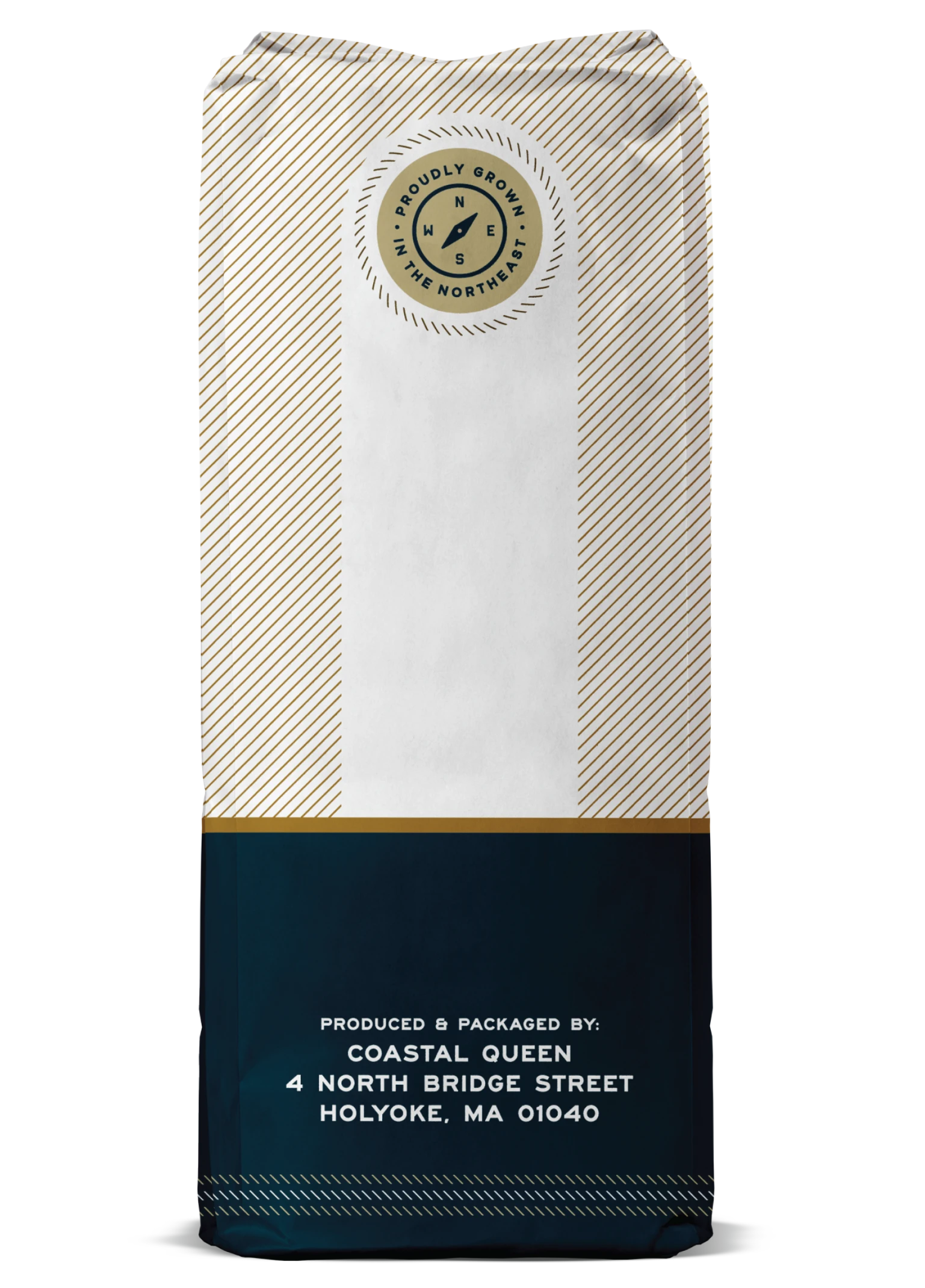 Coastal Queen flour bag side view