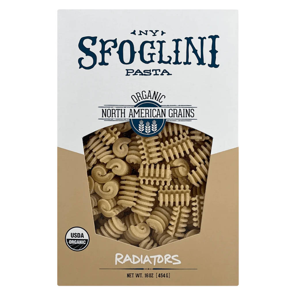 A box of Sfoglini Pasta
